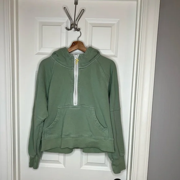 Offline by Aerie Green Half Zip Pullover | Size: M - Picture 5 of 8